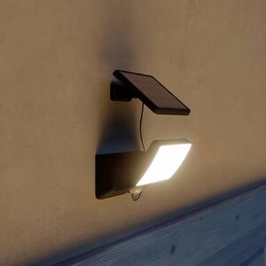 Philips Lampada da parete solare a LED Fyns, nera, con sensore, IP44 Fyns, Nero, Plastica, Applique da esterni