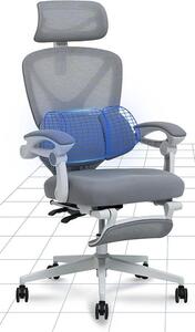 Sedia da ufficio ergonomica OC4WG, inclinazione 135°, grigio/bianco