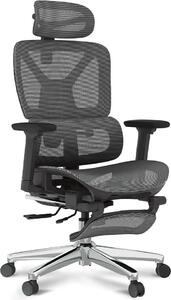 Sedia ergonomica per ufficio C7DG-Air LITE PRO per manager, grigio scuro - A