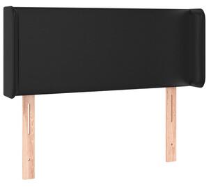 Testiera ad Orecchio Nera 83x16x78/88 cm in Pelle finta