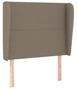 Testiera ad Orecchio Tortora 103x23x118/128 cm in Tessuto
