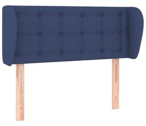 Testiera ad Orecchio Blu 103x23x78/88cm in Tessuto