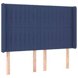 Testiera ad Orecchio Blu 147x16x118/128 cm in Tessuto