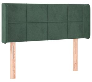 Testiera ad Orecchio Verde Scuro 83x16x78/88 cm in Velluto
