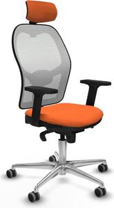 Sedia da ufficio con poggiatesta Piqueras y Crespo 2D086G2 Arancione