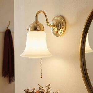 Berliner Messinglampen Applique da parete SIBILLE, dimmerabile, Ottone / Oro, Corridoio, Ottone, Applique