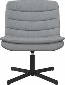 VidaXL Sedia girevole grigio chiaro 63 x 75 x 76 cm tessuto