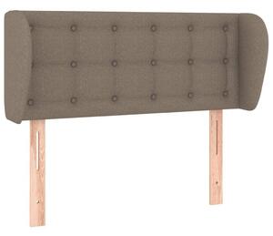 Testiera ad Orecchio Tortora 103x23x78/88 cm in Tessuto