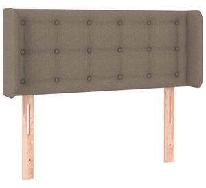 Testiera ad Orecchio Tortora 93x16x78/88 cm in Tessuto