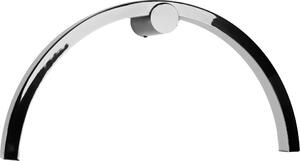 Applique LED TRIO ARC nero cromato 16W Bianco caldo 1280 lm metallo dim.: 30x60x11 cm IP44 Maxlight
