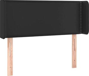 Testiera ad Orecchio Nera 83x16x78/88 cm in Pelle finta