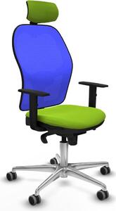 Sedia da ufficio con poggiatesta Piqueras y Crespo 1D086G2 Colore pistacchio