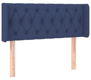 Testiera ad Orecchio Blu 93x16x78/88cm in Tessuto