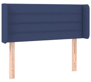 Testiera ad Orecchio Blu 83x16x78/88cm in Tessuto