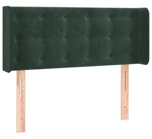 Testiera ad Orecchio Verde Scuro 83x16x78/88 cm in Velluto
