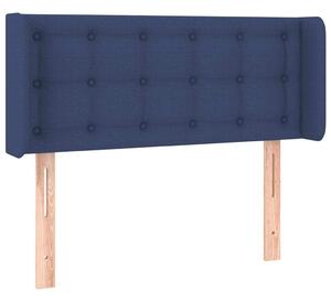 Testiera ad Orecchio Blu 103x16x78/88cm in Tessuto