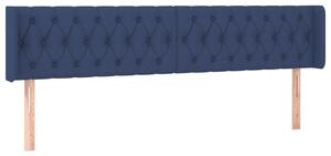 Testiera ad Orecchio Blu 203x16x78/88cm in Tessuto