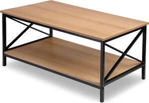 Tavolino moderno in rovere HERNING 100x55 cm