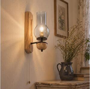 BRILAGI - Applique LED COTTAGE 1xE14/40W/230V rovere/grigio fumo