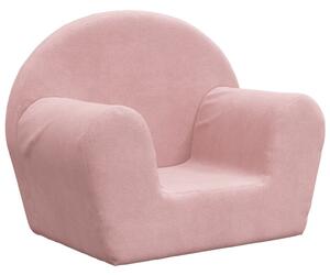 Divano per bambini Rosa Morbido peluche