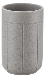 Portaspazzolino grigio chiaro in poliresina Kua – Blomus