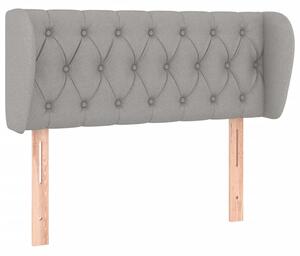 Testiera ad Orecchio Grigio Chiaro 93x23x78/88 cm in Tessuto
