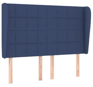 Testiera ad Orecchio Blu 147 x 23 x 118/128 cm in Tessuto