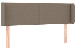 Testiera ad Orecchio Tortora 147x16x78/88 cm in Tessuto