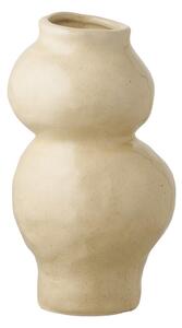 Vaso beige in ceramica (altezza totale 19,5 cm) Rona – House Nordic