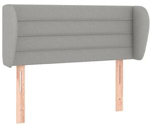 Testiera ad Orecchio Grigio Chiaro 83x23x78/88 cm in Tessuto