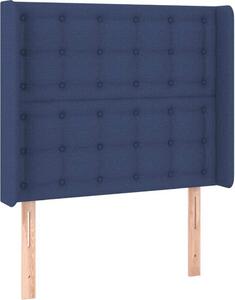 Testiera ad Orecchio Blu 103x16x118/128 cm in Tessuto