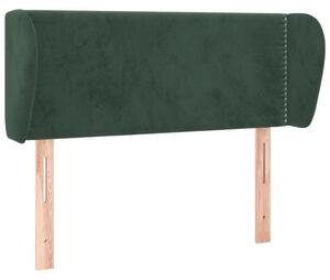 Testiera ad Orecchio Verde Scuro 83x23x78/88 cm in Velluto