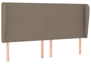 Testiera ad Orecchio Tortora 163x23x118/128 cm in Tessuto