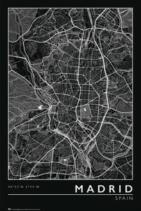 Posters, Stampe Madrid - City Map, (61 x 91.5 cm)