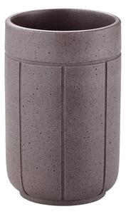 Portaspazzolino grigio scuro in poliresina Kua – Blomus