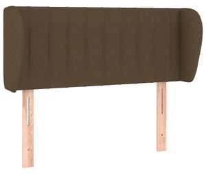 Testiera ad Orecchio Marrone Scuro 83x23x78/88 cm in Tessuto
