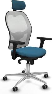 Sedia da ufficio con poggiatesta Piqueras y Crespo 3D086G2 Bianco Verde petrolio