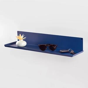 Mensola in metallo Fly-K mensola in metallo da muro Minimal Dimensioni 60x15x h 10 cm Portata massima 15 kg costituita da unico elemento in acciaio verniciato Blu Oceano