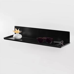 Mensola in metallo Fly-K � una mensola in metallo da muro Minimal Dimensioni 60x15x h 10 cm Portata massima 15 kg costituita da un unico elemento in acciaio verniciato Nero RAL 9005
