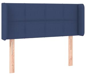 Testiera ad Orecchio Blu 93x16x78/88cm in Tessuto