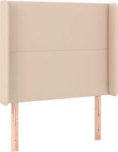 Testiera ad Orecchio Cappuccino 93x16x118/128 cm in Pelle finta