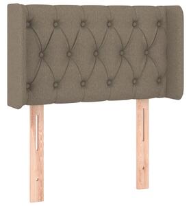 Testiera ad Orecchio Tortora 83x16x78/88 cm in Tessuto
