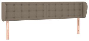 Testiera ad Orecchio Tortora 183x23x78/88 cm in Tessuto