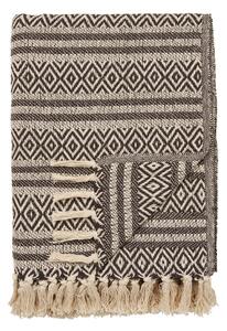 Coperta marrone in cotone riciclato 130x180 cm Adana – House Nordic