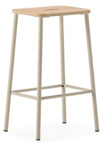 Set di sedie da bar color crema 2 pz (altezza della seduta 65 cm) Abba – Marckeric