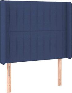 Testiera ad Orecchio Blu 103x16x118/128 cm in Tessuto
