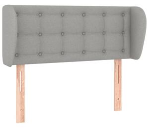 Testiera ad Orecchio Grigio Chiaro 83x23x78/88 cm in Tessuto