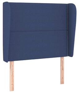 Testiera ad Orecchio Blu 103x23x118/128 cm in Tessuto