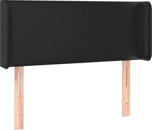 Testiera ad Orecchio Nera 103x16x78/88 cm in Pelle finta