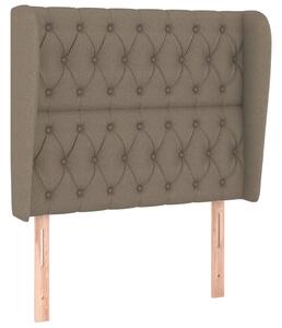 Testiera ad Orecchio Tortora 103x23x118/128 cm in Tessuto